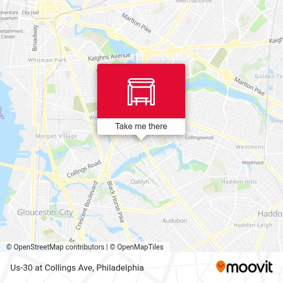 Us-30 at Collings Ave map