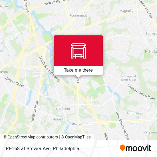 Rt-168 at Brewer Ave map
