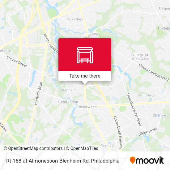Rt-168 at Almonesson-Blenheim Rd map
