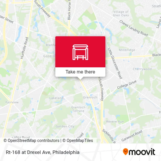 Rt-168 at Drexel Ave map