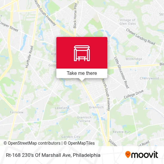Rt-168 230's Of Marshall Ave map