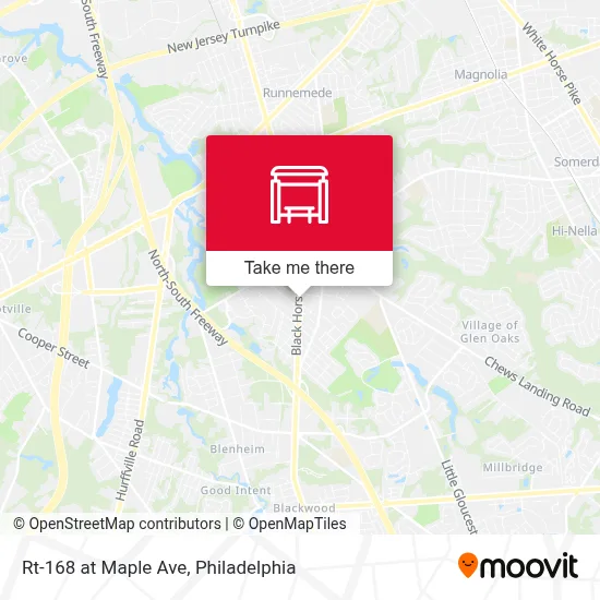 Mapa de Rt-168 at Maple Ave