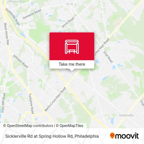 Sicklerville Rd at Spring Hollow Rd map