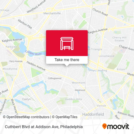 Cuthbert Blvd at Addison Ave map