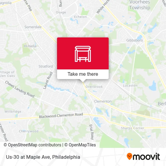 Us-30 at Maple Ave map