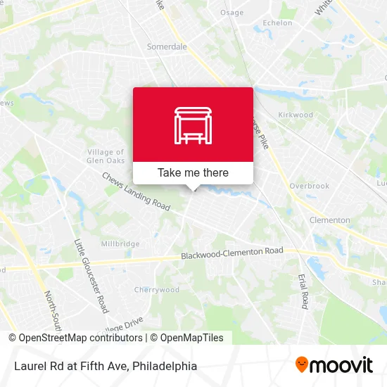 Laurel Rd at Fifth Ave map