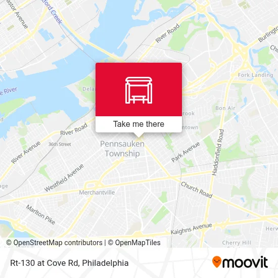 Rt-130 at Cove Rd map