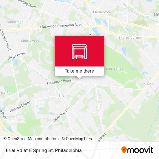 Erial Rd at E Spring St map