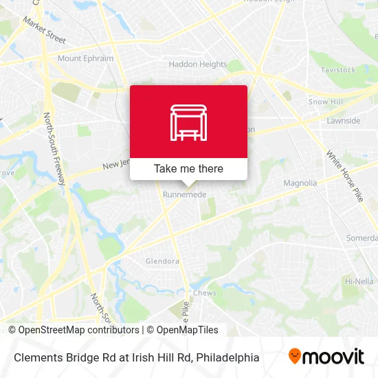 Clements Bridge Rd at Irish Hill Rd map