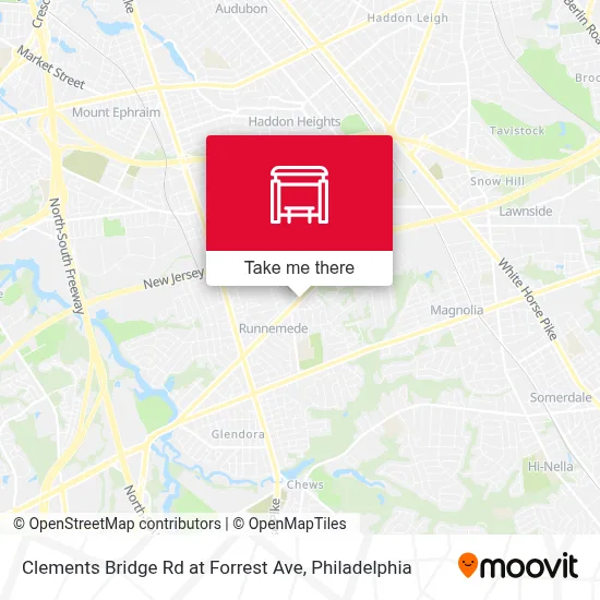 Clements Bridge Rd at Forrest Ave map