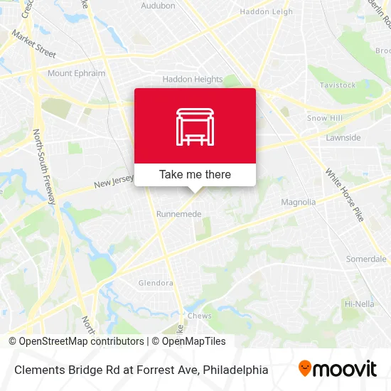 Clements Bridge Rd at Forrest Ave map