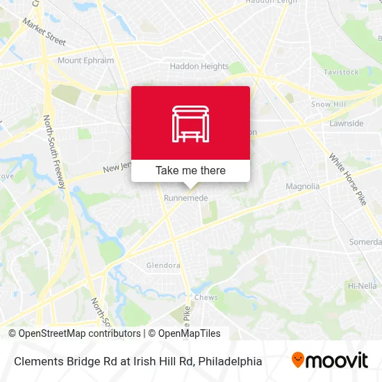 Clements Bridge Rd at Irish Hill Rd map