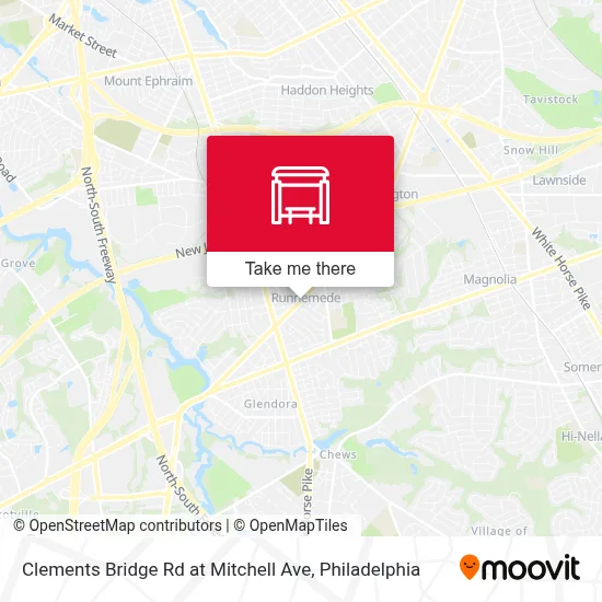 Clements Bridge Rd at Mitchell Ave map