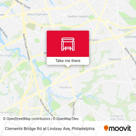 Clements Bridge Rd at Lindsay Ave map