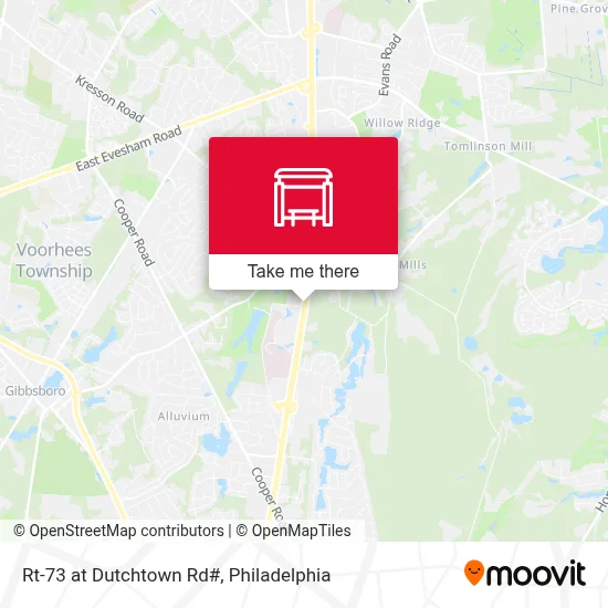 Rt-73 at Dutchtown Rd# map