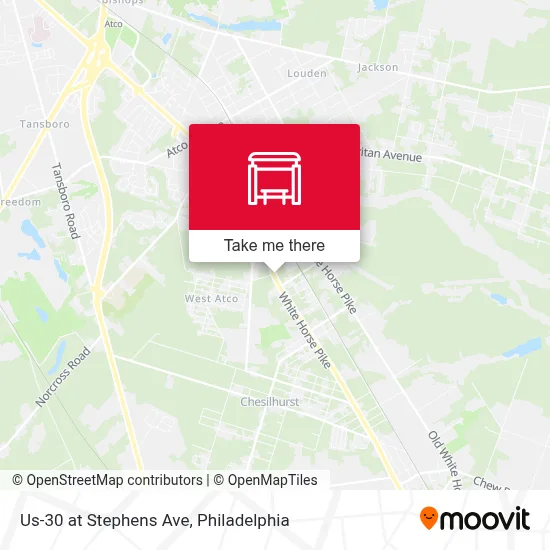 Us-30 at Stephens Ave map