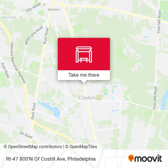 Rt-47 800'N Of Costill Ave map