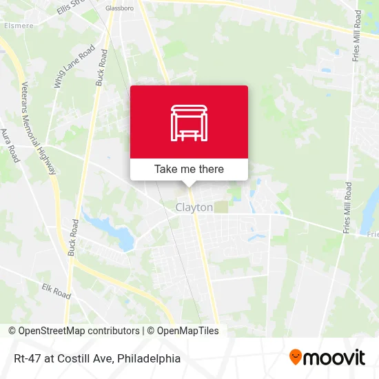 Rt-47 at Costill Ave map
