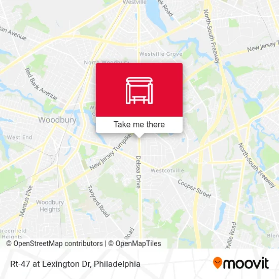 Rt-47 at Lexington Dr map