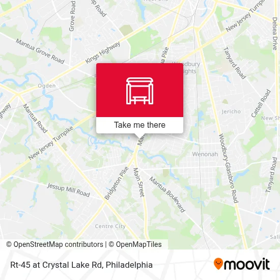 Rt-45 at Crystal Lake Rd map