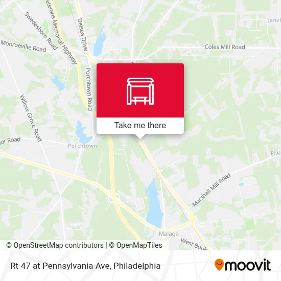 Rt-47 at Pennsylvania Ave map