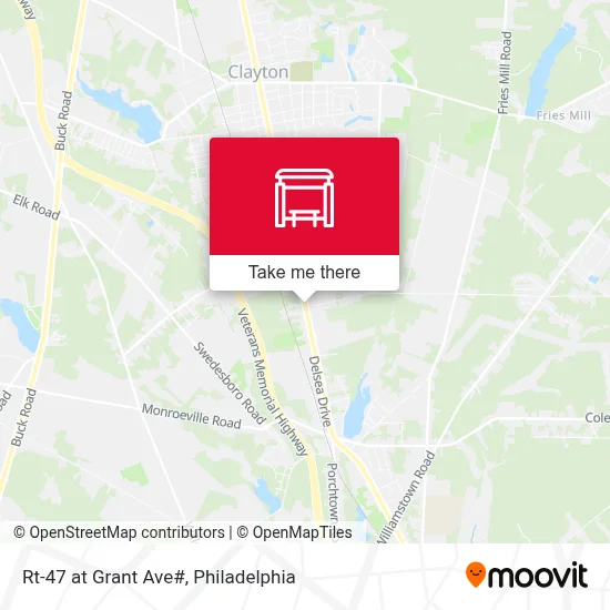 Rt-47 at Grant Ave# map