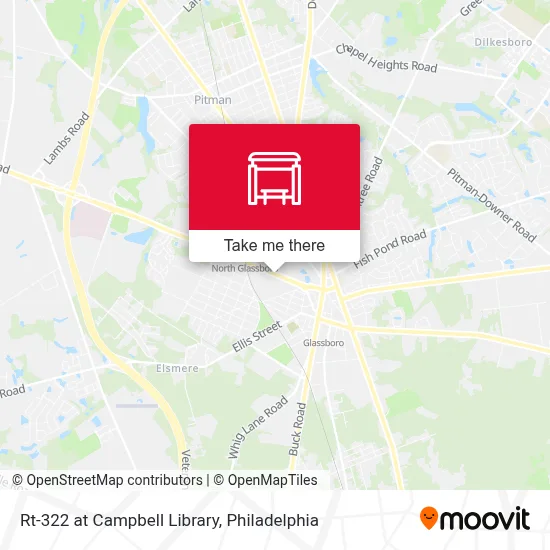 Rt-322 at Campbell Library map