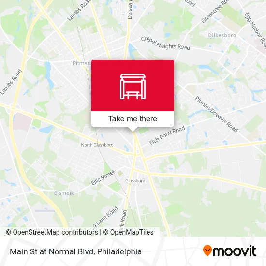 Main St at Normal Blvd map
