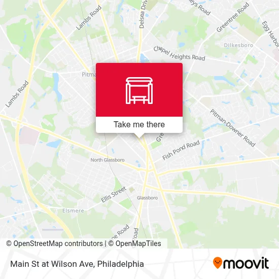 Main St at Wilson Ave map