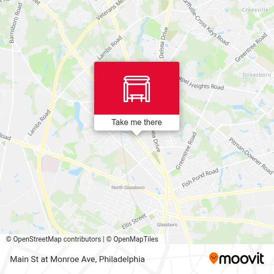 Main St at Monroe Ave map