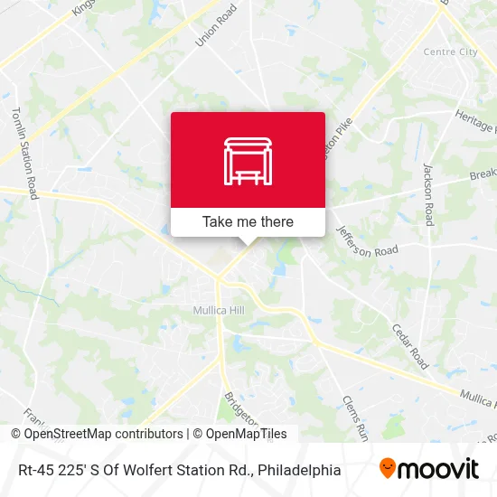 Rt-45 225' S Of Wolfert Station Rd. map