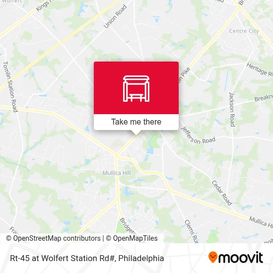 Rt-45 at Wolfert Station Rd# map