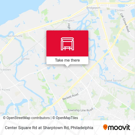 Center Square Rd at Sharptown Rd map