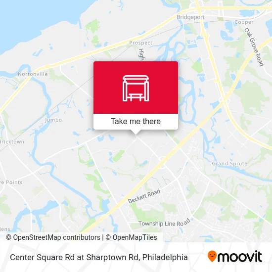 Center Square Rd at Sharptown Rd map