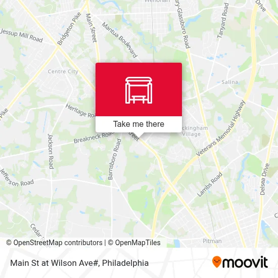 Main St at Wilson Ave# map