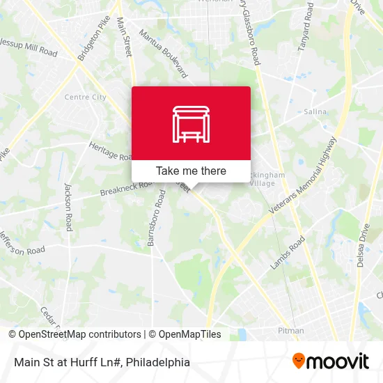 Main St at Hurff Ln# map