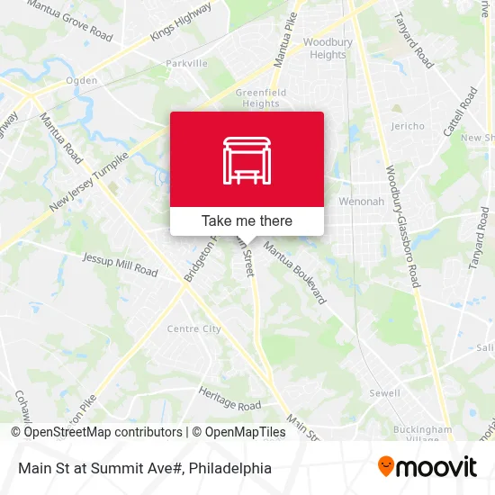 Main St at Summit Ave# map