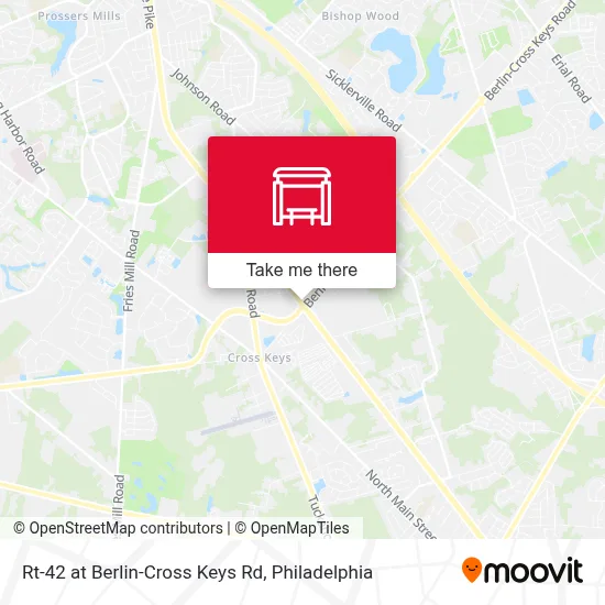 Rt-42 at Berlin-Cross Keys Rd map