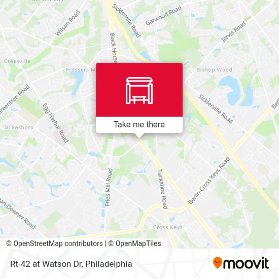 Rt-42 at Watson Dr map