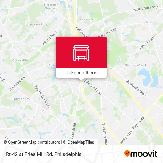 Rt-42 at Fries Mill Rd map