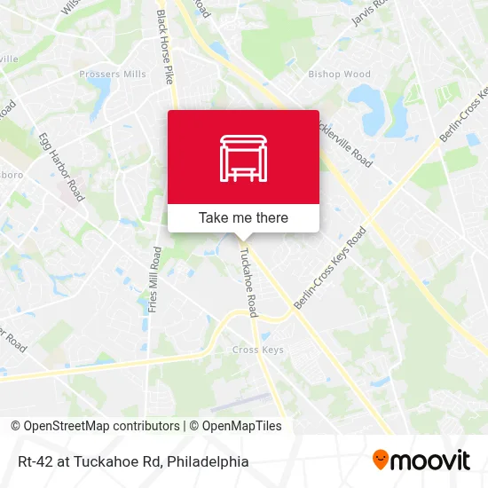 Rt-42 at Tuckahoe Rd map