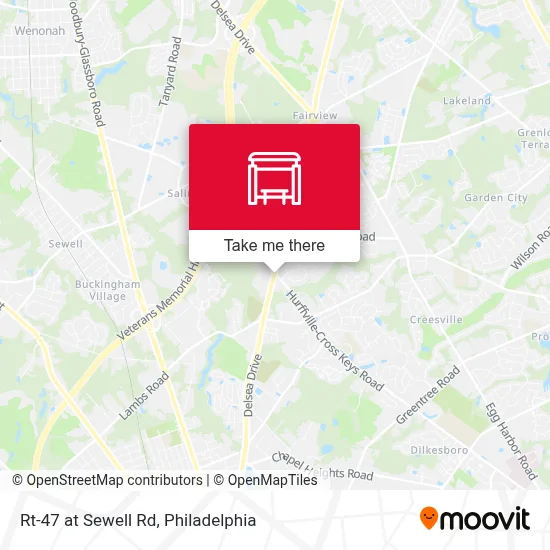 Rt-47 at Sewell Rd map
