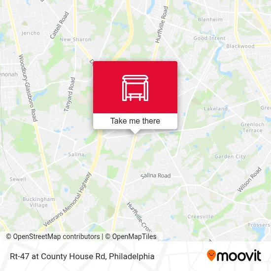 Rt-47 at County House Rd map