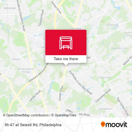 Rt-47 at Sewell Rd map