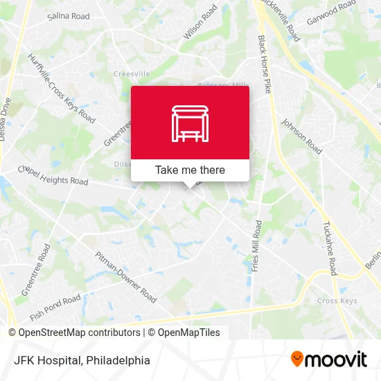 JFK Hospital map