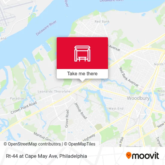 Rt-44 at Cape May Ave map