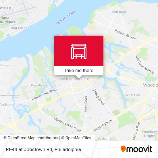 Mapa de Rt-44 at Jobstown Rd