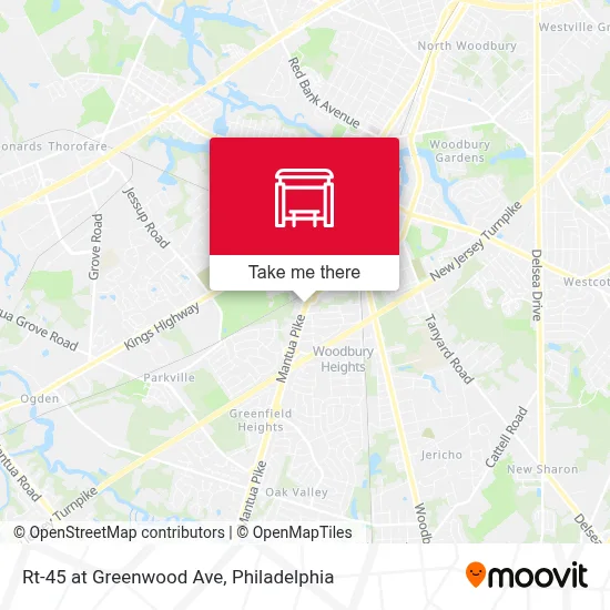 Rt-45 at Greenwood Ave map