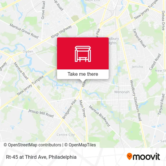Rt-45 at Third Ave map
