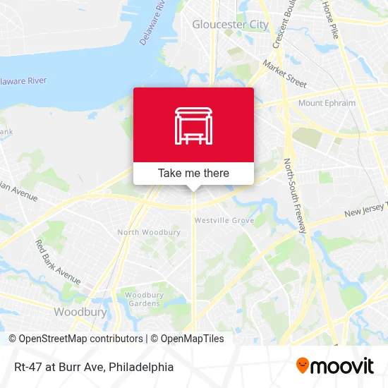 Rt-47 at Burr Ave map
